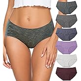 Altheanray Womens Underwear Cotton Underwear for Women Seamless Hipster Bikini Briefs Panties 6 Pack