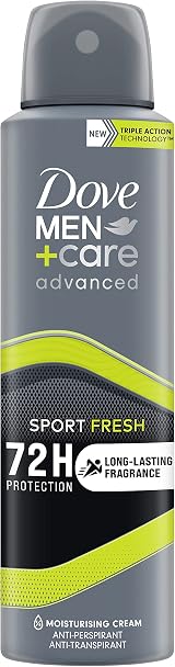 Dove Men+Care Advanced Sport Fresh Antiperspirant Deodorant Spray 72H 150ML view 1