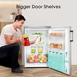 Hisense 133L Under Counter Larder Fridge Stainless Steel Grey view 6