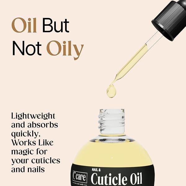 C CARE SWEET ALMOND CUTICLE OIL FOR NAILS – REPAIRS CUTICLES OVERNIGHT – MOISTURIZES AND STRENGTHENS NAILS AND CUTICLES – DROPPER & BRUSH INCLUDED – 2.5OZ