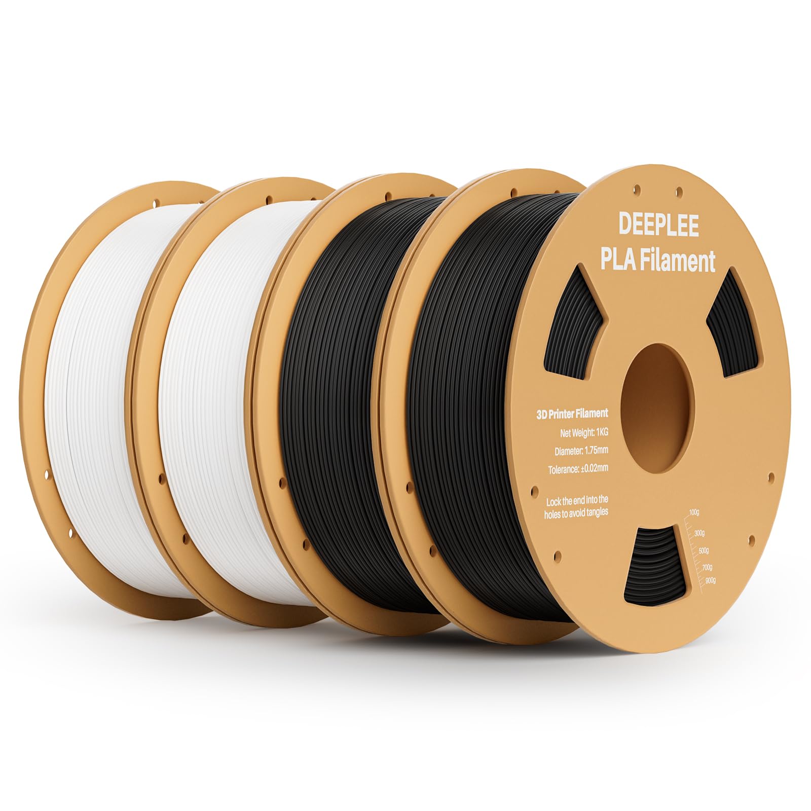 DEEPLEE PLA 1.75mm 3D Printer Filament, Dimensional