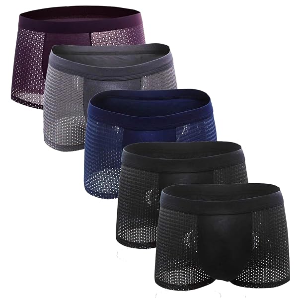 YOULEBAO MEN’S BOXER BRIEFS, ULTRA BREATHABLE SOFT MOISTURE...