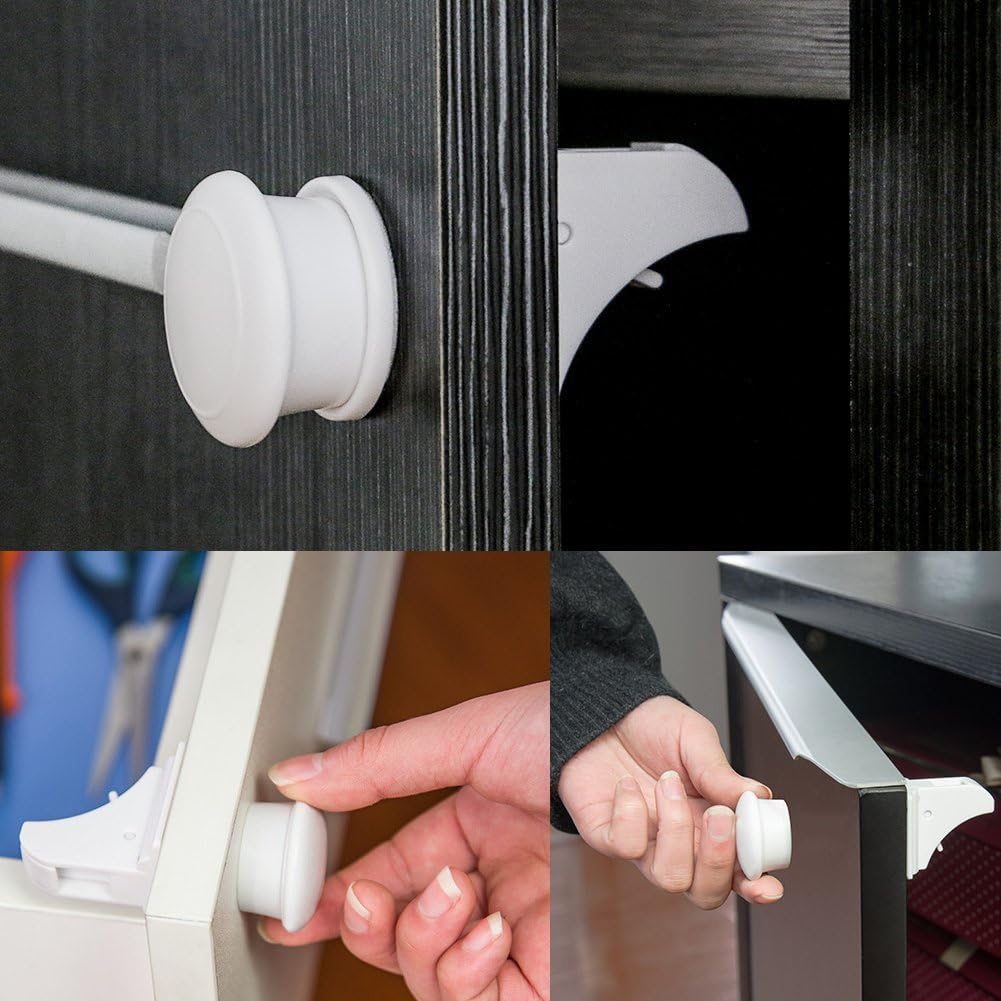 Linkax Securite Bebe Placard Bloque Porte 10 Verrous 2 Cles Bloque Tiroir Securite Enfant Verrouillage Bebe Serrures Verrous Magnetique Loquets De Securite Pour Cabinet Armoire Amazon Fr Bricolage