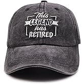 KKMKSHHG Funny Retirement Gifts for Men and Women, This Legend Has Retired Baseball Cap