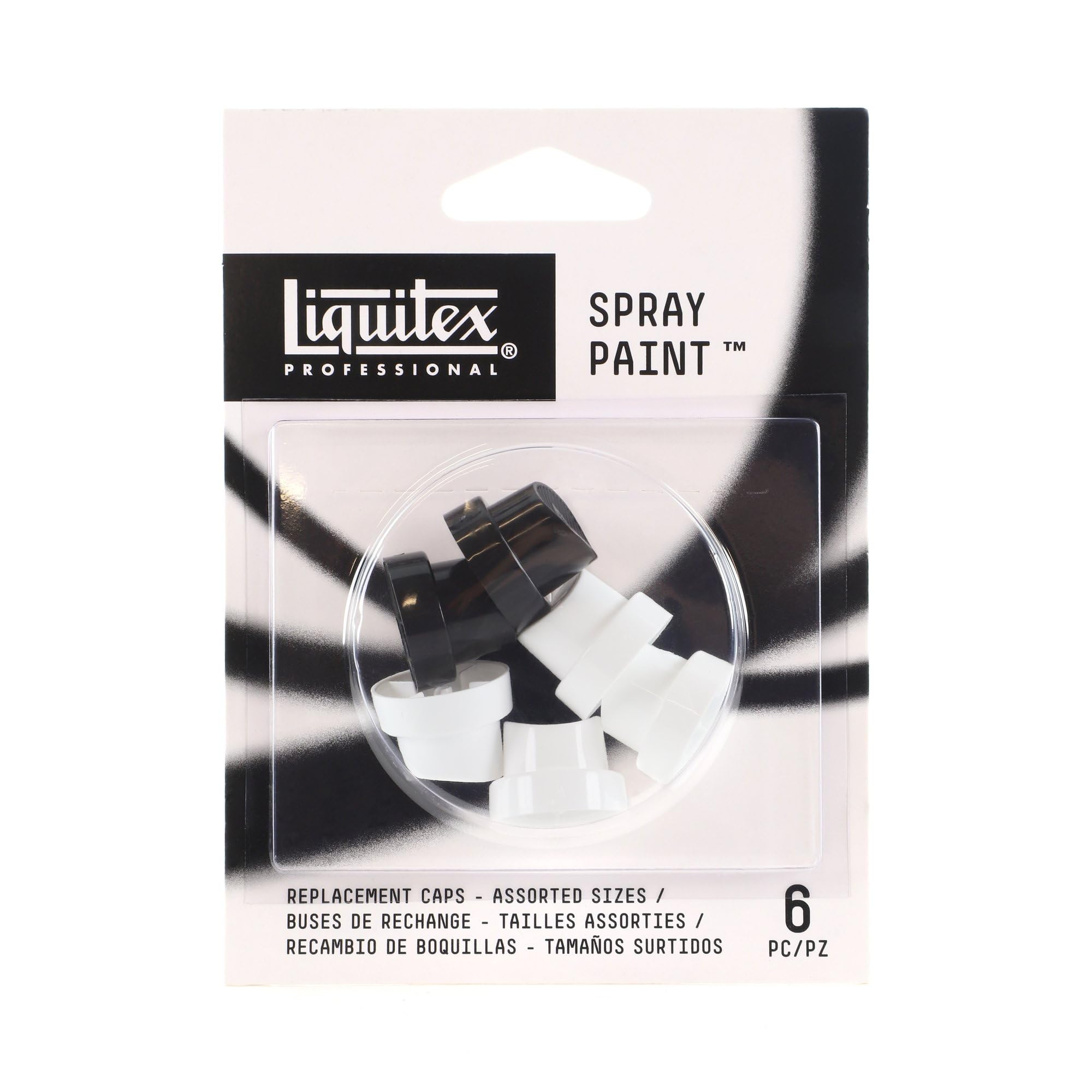 Liquitex Professional Spray Paint Nozzles - Assorted, Pack of 6, pink