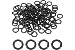 uxcell 100Pcs AS-110 O-Rings, Nitrile Rubber O-Rings 3/8" ID, 9/16" OD, 3/32" Width Round Sealing Gasket for Hydraulic Pneuma