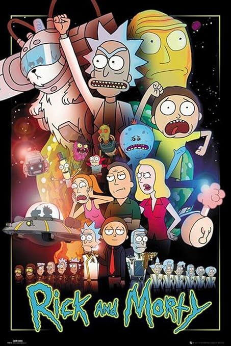 Close Up Rick And Morty Poster Wars 61cm X 915cm 1 Pair