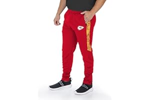 Zubaz NFL Mens Track Pant with Static Half Side Panels