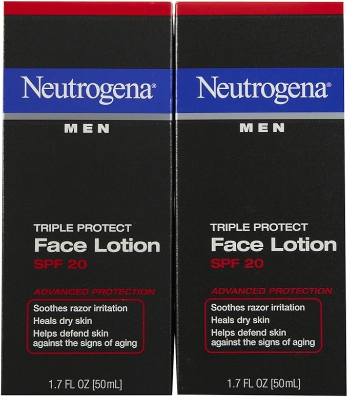 neutrogena men triple protect face lotion