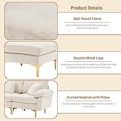 Wrofly U-Shaped Sectional Sofa Couch, 114" Comfy