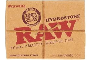 RAW 18324 Hydrostone-Tobacco Natural Terracotta Humidifying Stone-3.6 cm Diameter-20 Display, Stoneware