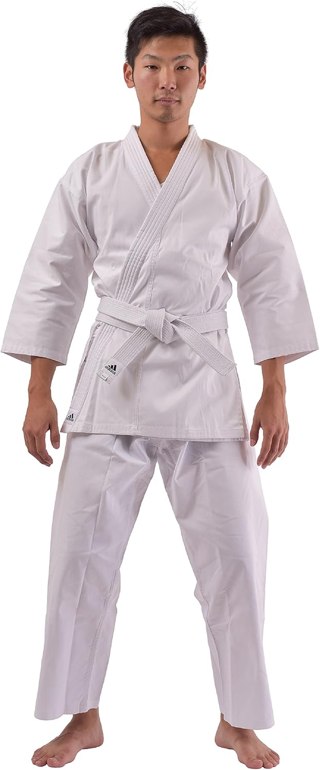 Amazon アディダス 空手着 クラブ 初心者用 ジャパンオリジナル 上下セット Adidas アディダス セット
