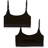 Hugo Womens Hugo 2-Pack Tonal Logo Cotton Stretch Bralettes