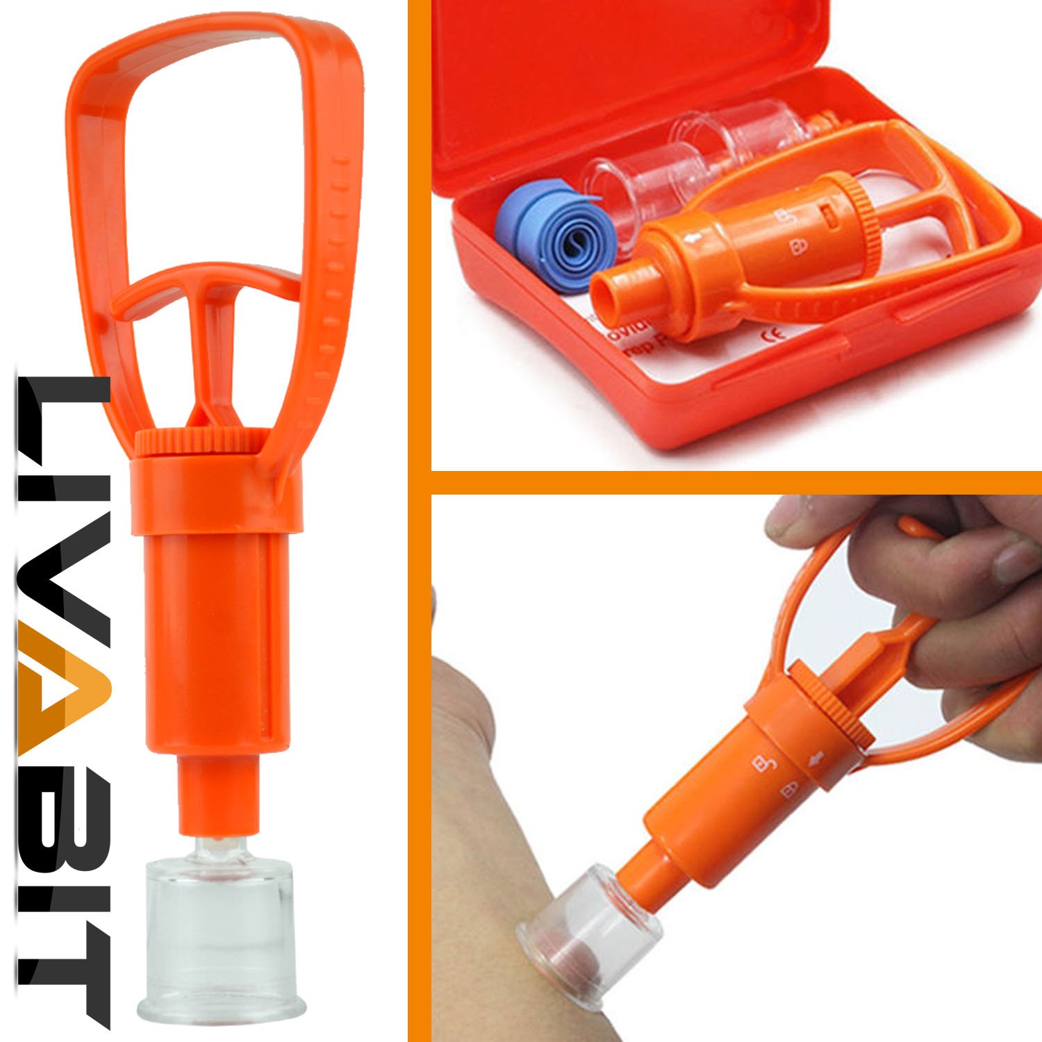 LIVABIT Snake Bite Kit, Bee Sting Kit, Emergency First Aid Venom