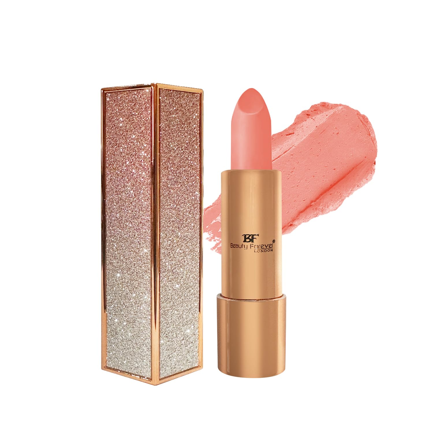 Beauty Forever Semi Matte Lipstick with Vitamin E, Plumping and Long Lasting, 3.6gms (588 Nude Heart)