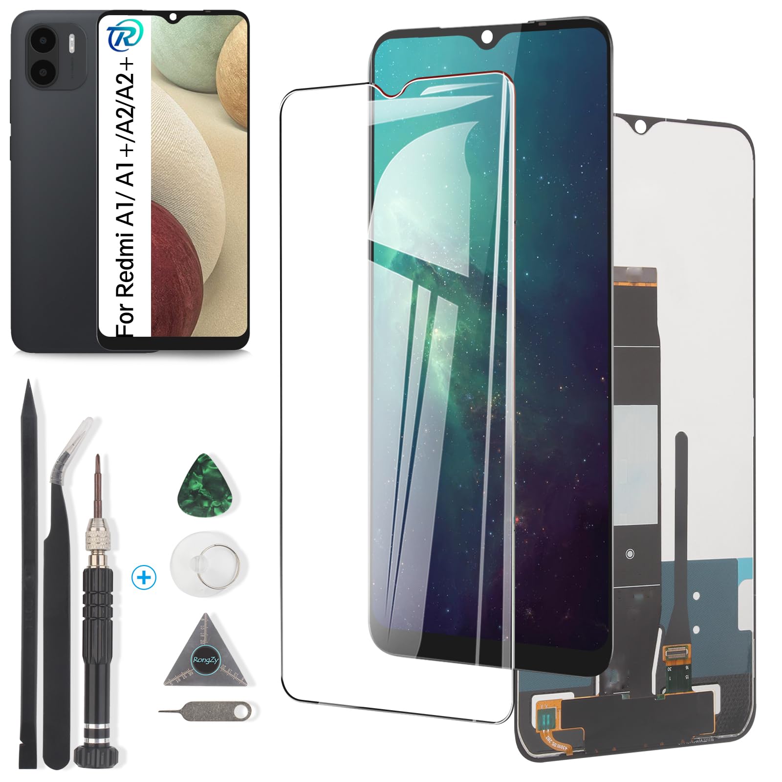 RongZy Compatible with A1/A1+ Replacement Screen LCD Display and Touch Screen Digitizer with Tools