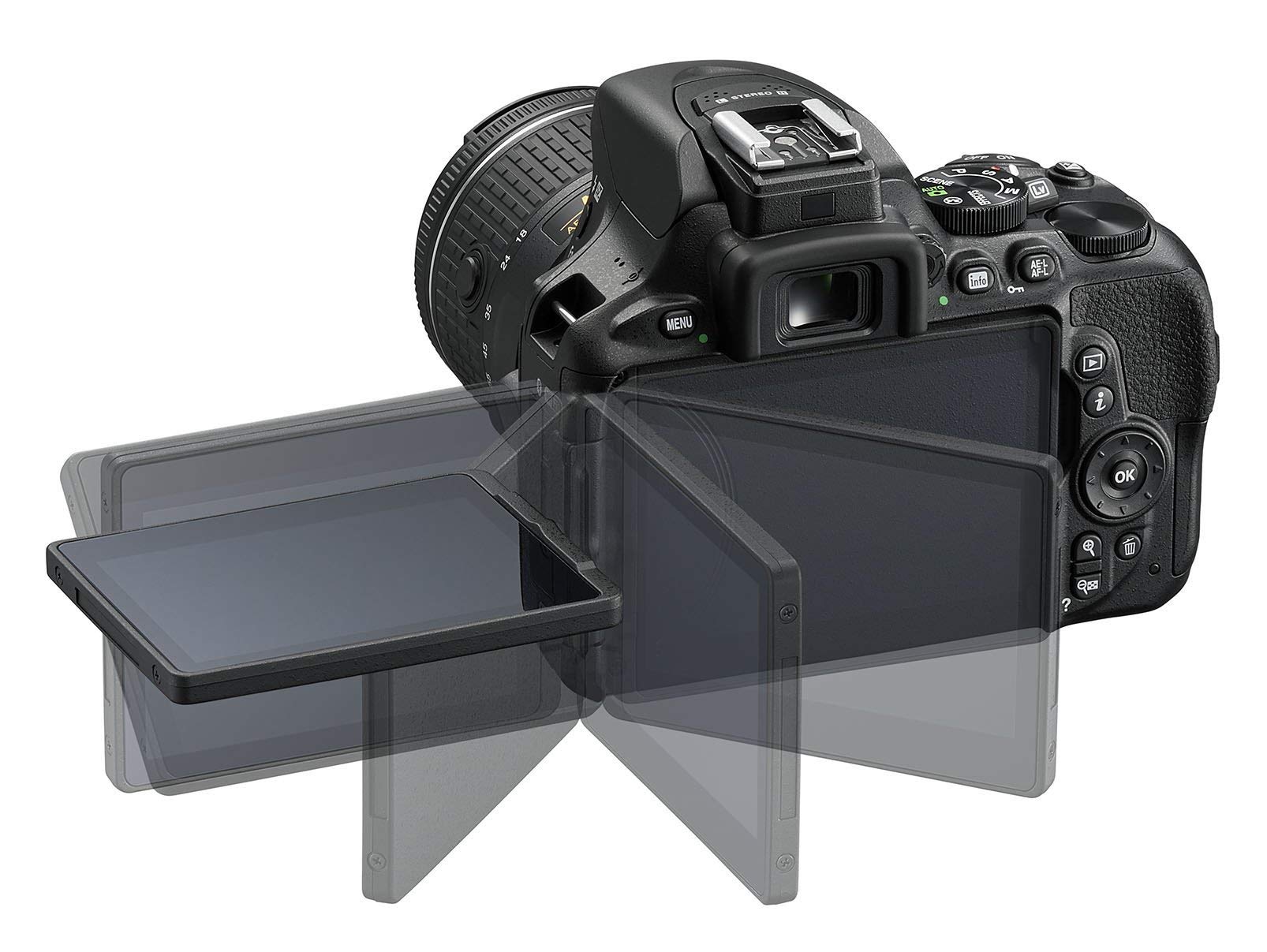 Nikon 1576 D5600 DX-Format Digital SLR +AF-P DX NIKKOR 18-55mm f