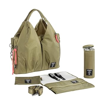 lassig green label neckline diaper bag