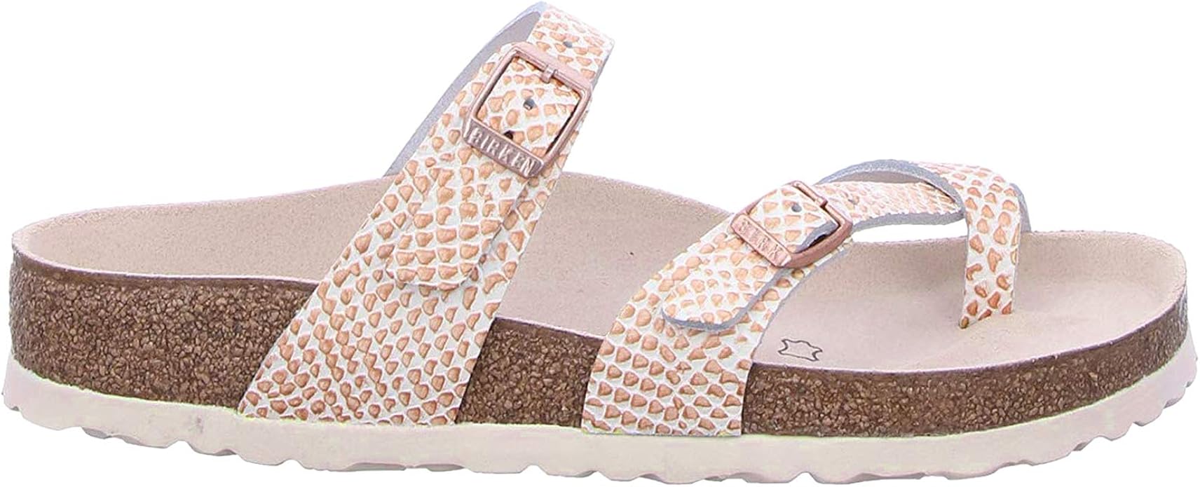 cream leather sandals