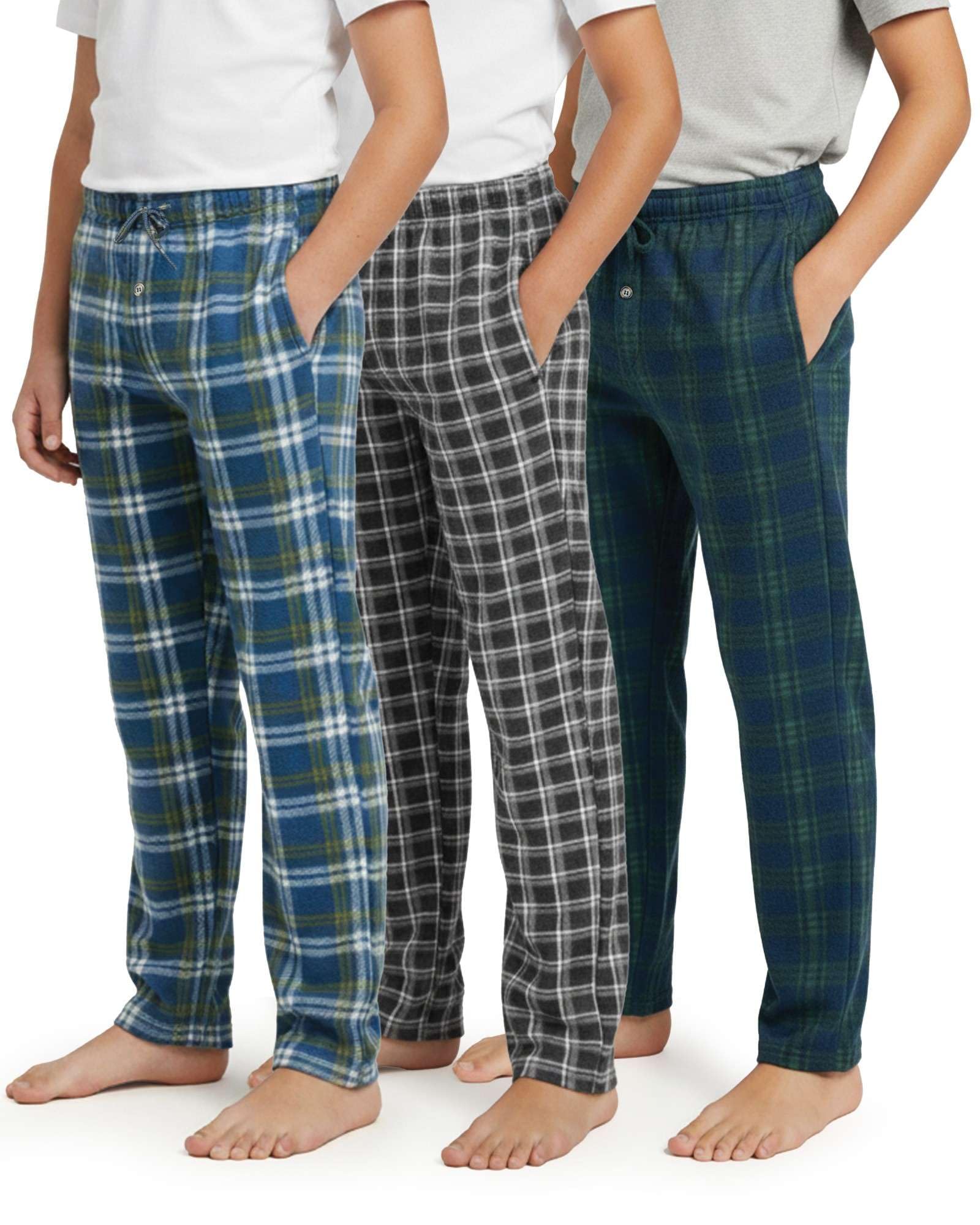 Photo 1 of ***MISSING PARTS***
Real Essentials 3 Pack Boys Pajama Pants Super Soft Fleece PJ Lounge Bottoms for Kids,Set 1-Size 16/18