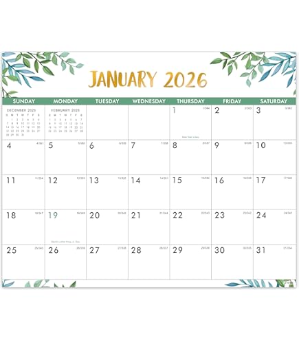 Aesthetic - Calendario Magnético Para Nevera 2025-2026, Desde