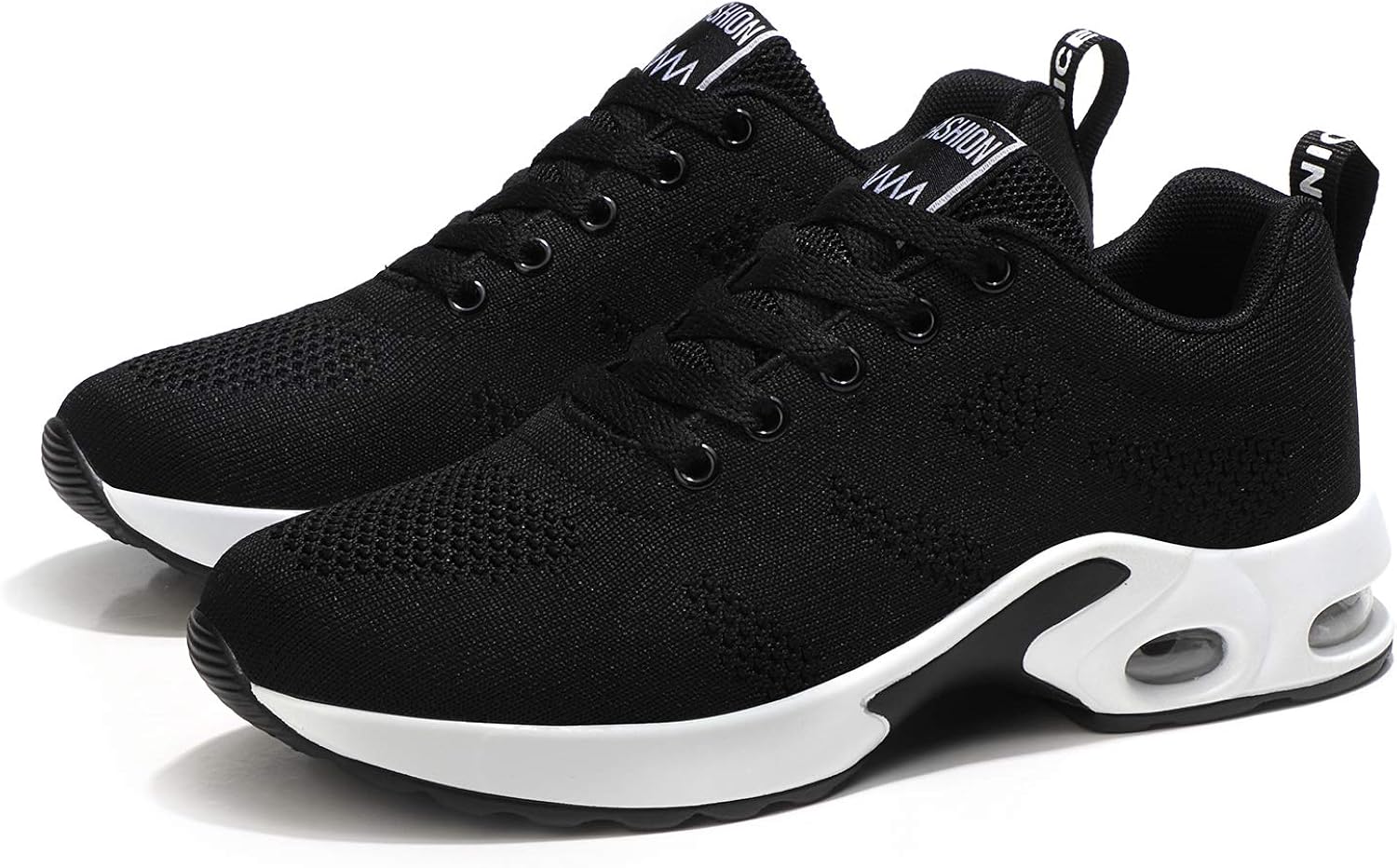  | Women's Sports Running Shoes Breathable Tennis Fashion Lightweight Walking Sneakers Air Gym Sneakers Black | Walking