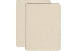 HUIMEILE Leather Repair Patch Tape 8×12 inch 2 pcs Furniture Leather Strong Self Adhesive Tape for Sofas Couch Car Seats Cabinets Bags Anti Scratch Patches First Aid Patch Fixing Leather Light Beige