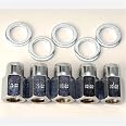 Weld Racing Chrome Lug Nuts – 1/2-20 Thread, 13/16” Hex Head, Open End With Washers, Set Of 5 For High-Performance Wheels