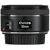 Canon 0570C005AA - Objetivo para cámara réflex (EF 50 mm, F/1.8 STM), color negro