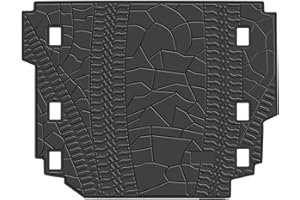 San Auto Cargo Liners Custom Fit for Jeep Wrangler Sahara Rubicon JL 2018 2019 2020 2021 2022 2023 2024 2025 All Weather Rubber Trunk Mats Unlimited 4x4 Door Without Subwoofer Heavy Duty - Not Fit 4XE