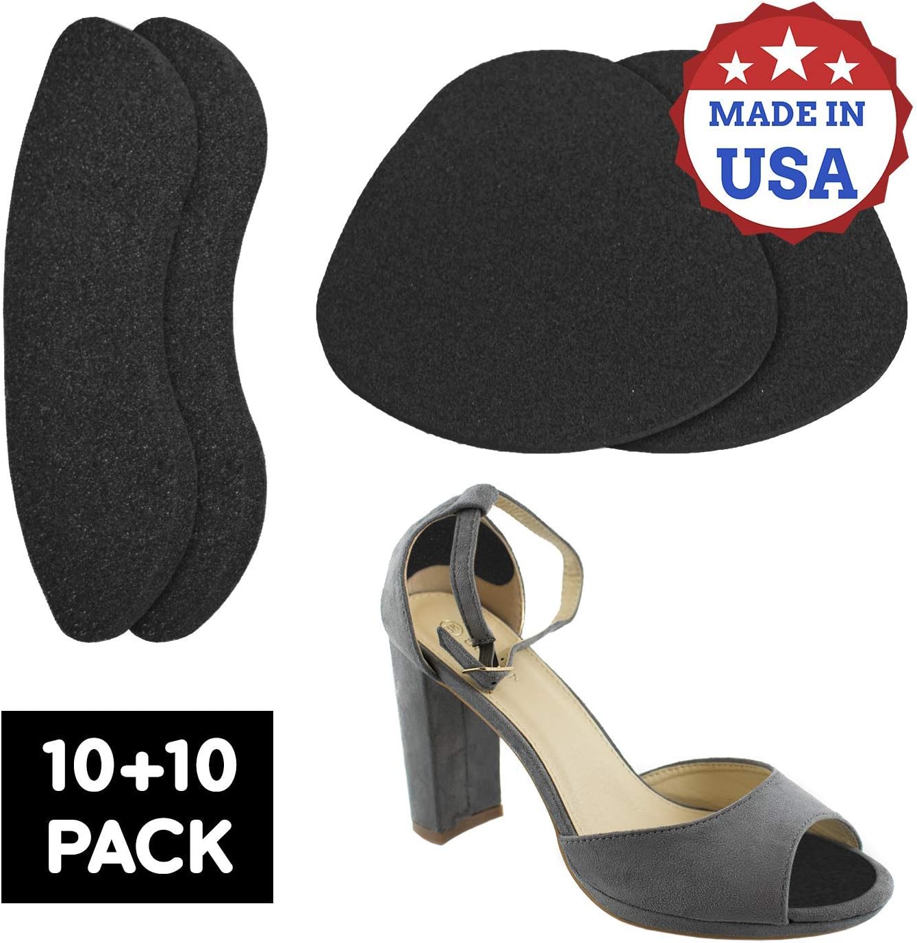20 Pack Back of Heel and Ball of Foot Cushions, Heel Inserts, Water and Sweat Resistant: Health & Personal Care