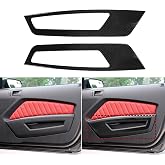 Real Carbon Fiber Trim for Ford Mustang Accessories | for 2010 2011 2012 2013 2014 Shelby GT Central Console Navigation Panel Frame Cover Interior Thick Overlay Decal