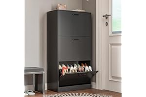 LegacyAmerhome Shoe Cabinet with 3 Flip Drawers for Entryway,Hallway, Living Room