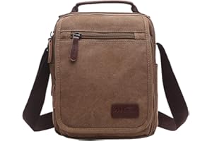 mygreen Small Canvas Crossbody Shoulder Bag Messenger Bag Work Bag