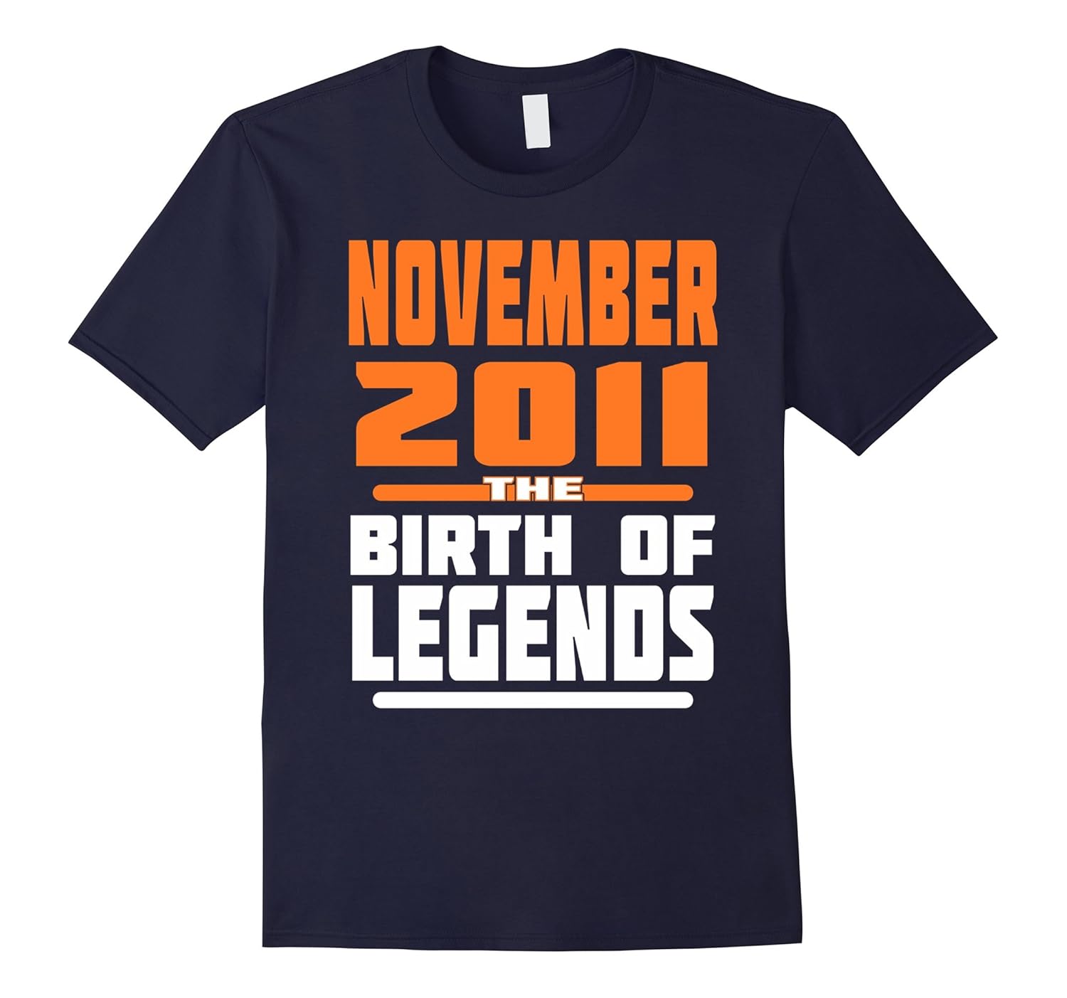 November 2011 6 Years Old Birthday Gift T-Shirt Made in-ANZ