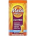 Metamucil Sugar-Free Fiber Supplement, 180 Servings, 4-in-1 Psyllium Husk Powder, Orange Smooth Sugar Free, 36.8 Ounce, 2.3 P