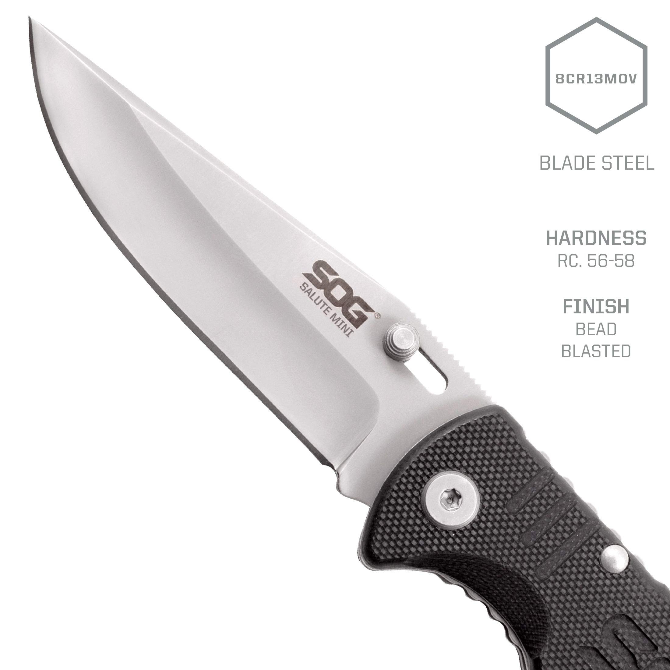 SOG Everyday Carry Pocket Knife for Men “Salute Mini” FF1001CP