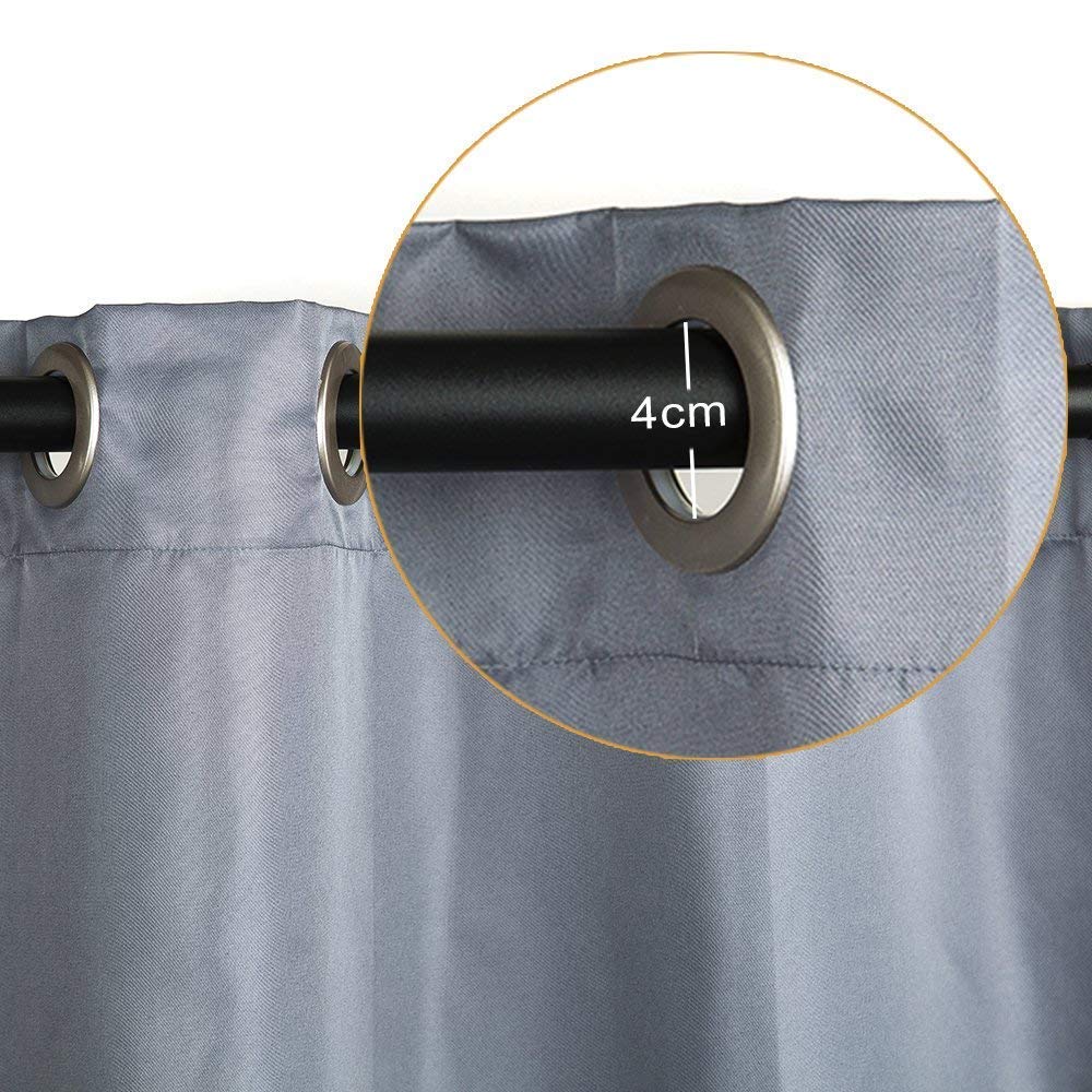 Clothink Outdoor Curtain Panel for Patio 50x84inch Beige Grommet Top Thermal Insulated Blackout Outdoor Curtain/Drape for Patio/Front Porch