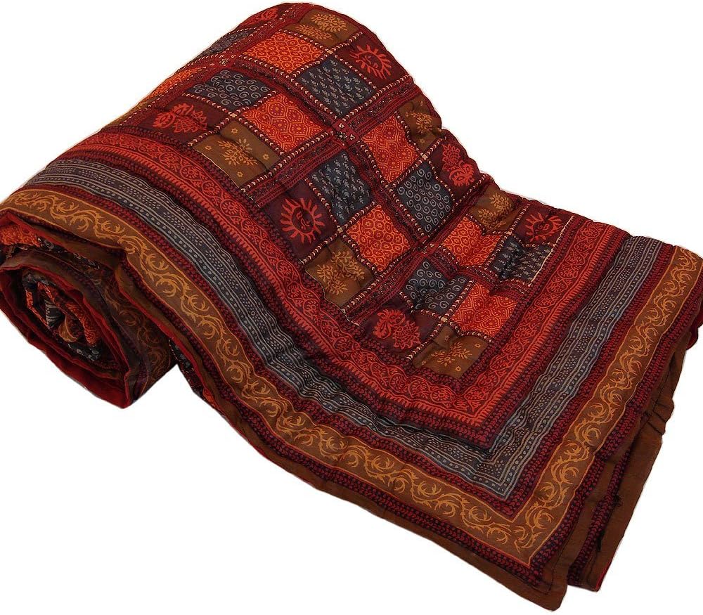 Jaipur Raga Jaipuri Print Cotton Double Bed Razai Quilt Jaipuri Cotton Razai Standard