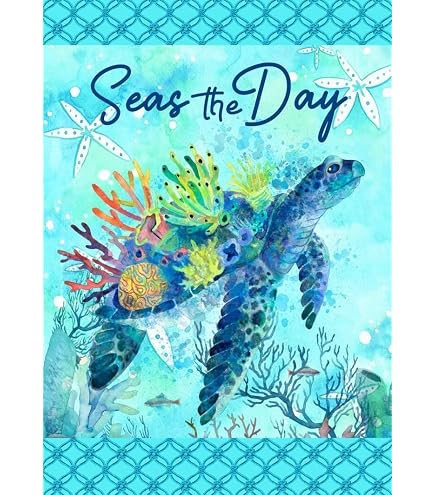 Meltelot Gartenflagge ‚Welcome To Undersea World‘, 30,5 X 45,7 Cm, Doppelseitig – Aus Polyester, Wetterfest