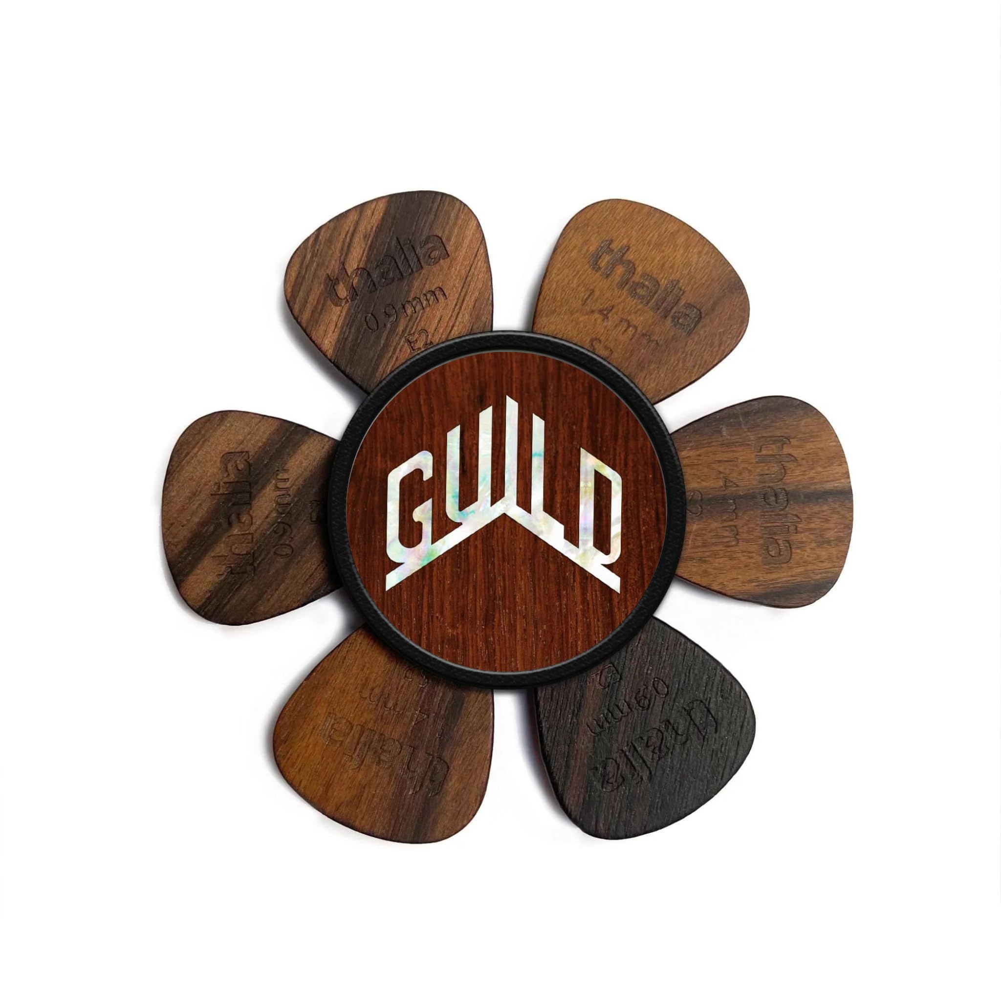 Guild Pick Puck -Rosewood w/Guild Pearl Logo