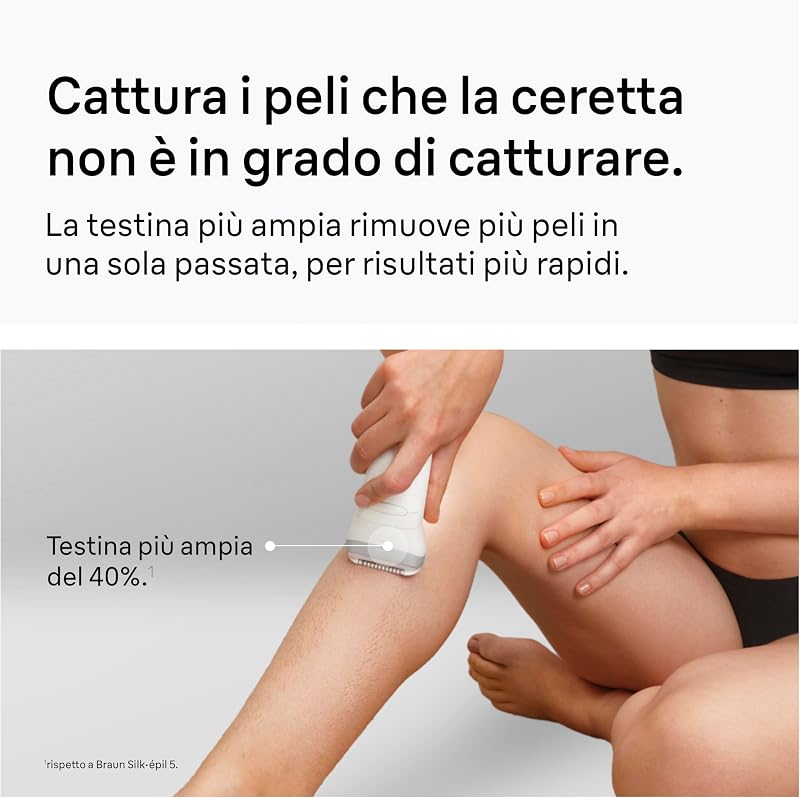 Silk-Épil 7 Epilatore Elettrico Donna, Accessori, 7-241, Argento