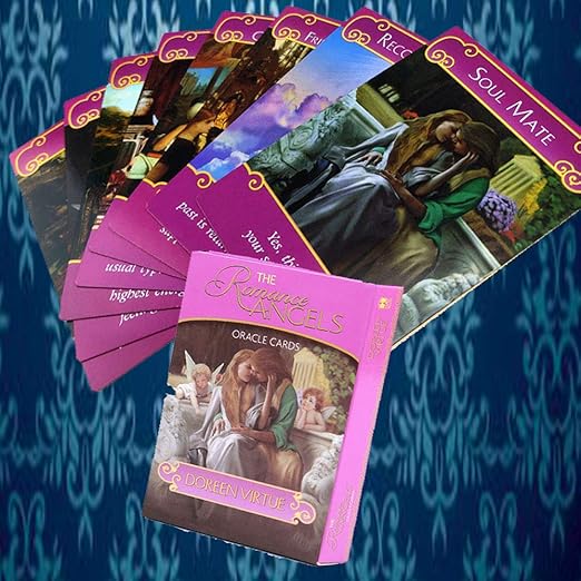 Amazon Co Jp 英語版オラクルカード神秘的でロマンチックな天使予言カード占い感動精神強化44可愛い天使レアカード ホーム キッチン