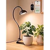 GLOWRIUM Smart Grow Light for Indoor Plants, Full Spectrum Plant Grow Light | 10W Plant Light with 3/9/12 Timer, Smart APP&isin;-line control, 10 Dimming Levels, Height Adjustable Desk Grow Light with Base