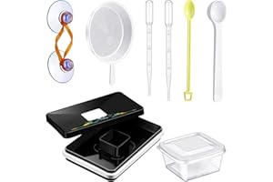 LEIFIDE Brine Shrimp Hatchery Incubator Kit Dish, Efficient and Easy Brine Shrimp Hatchery Collect with Net, Measuring Cup, Eggs Spoon, Dropper