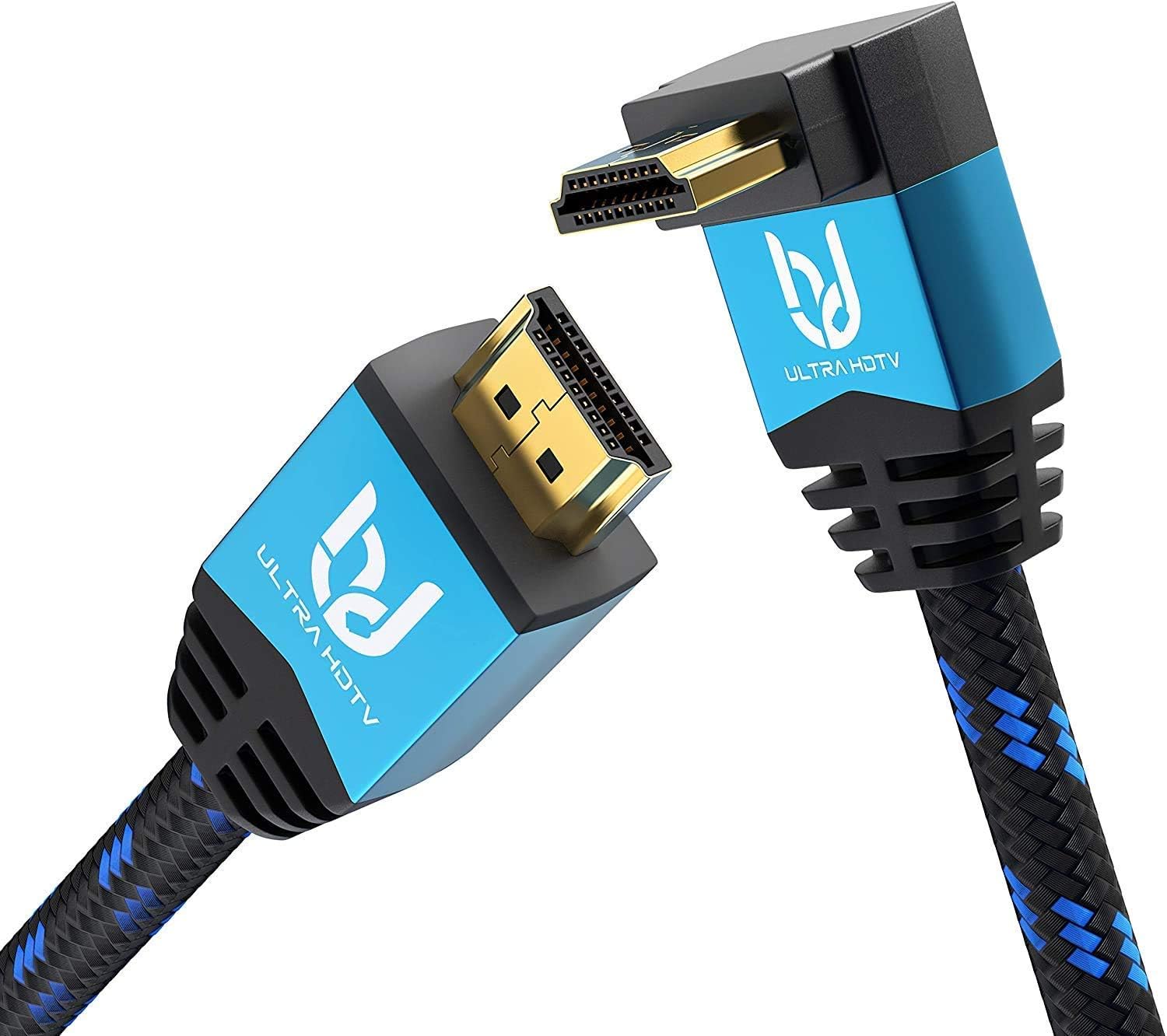 Ultra HDTV premium 4K HDMI cable, HDMI 2.0B, 4K at full 60Hz (no dropped frames), HDR, 3D, 1x 270°, 0,5 Meter