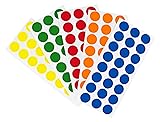 ChromaLabel 1/2 Inch Circle Sticker Labels, Easy to