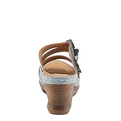PATRIZIA Women's LOLLY Slide Wedge Sandals Blue EU
