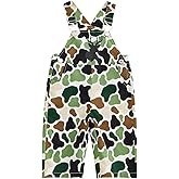 Sasaerucure Toddler Baby Boy Deer Hunting Suspender Pants Bib Overalls Camouflage Outfits One Piece Clothes