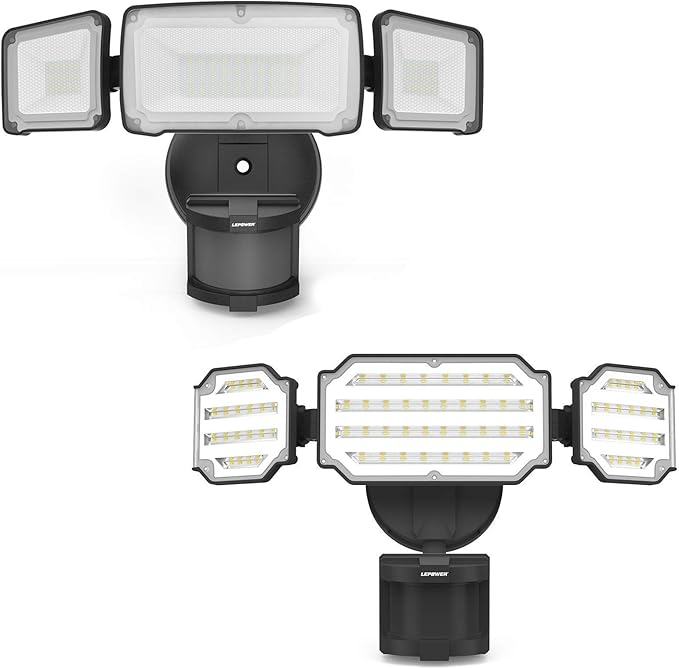 LEPOWER LED Security Lights Motion Sensor Light Outdoor, Motion Flood